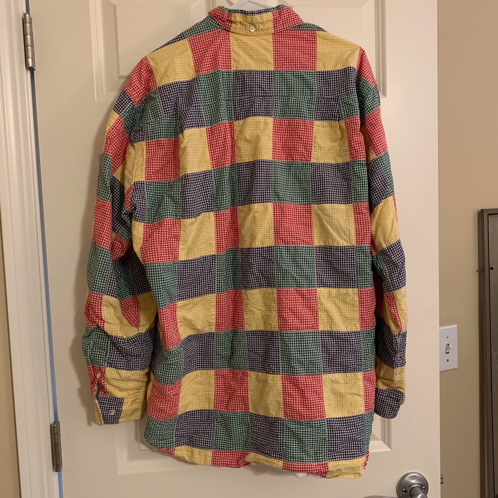 Euc Shirt: Patchwork, Gingham, Vintage, Faconnabl… - image 7